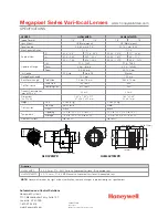 Preview for 2 page of Honeywell HLD3V8MPD Specifications