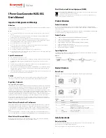 Honeywell HLR1001 User Manual preview