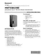 Honeywell HM750 Installation Instructions Manual preview