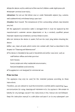 Preview for 3 page of Honeywell HMW-FD996 User Manual