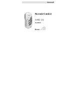 Preview for 1 page of Honeywell Hometronic HRD 20 Operation