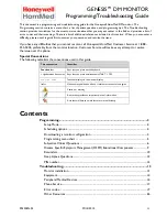 Предварительный просмотр 2 страницы Honeywell HomMed Genesis Programming And Troubleshooting Manual
