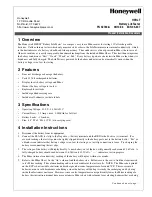 Honeywell HPBLT Product Installation Document preview