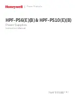 Honeywell HPF-PS10 Instruction Manual preview