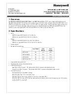 Honeywell HPF24S8 Product Installation Document предпросмотр