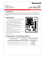 Honeywell HPL624 Product Installation Document preview