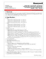 Preview for 1 page of Honeywell HPR12DC416UL Product Installation Document