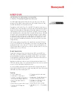 Honeywell HREP DVR Brochure & Specs preview