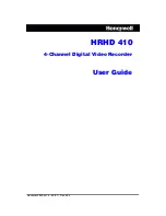 Preview for 1 page of Honeywell HRHD 410 User Manual