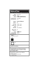 Предварительный просмотр 12 страницы Honeywell HSF1640 Series Manual