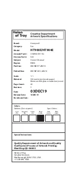 Предварительный просмотр 22 страницы Honeywell HT900E Operating Instructions Manual