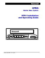 Honeywell HTR1 Installation And Operating Manual preview