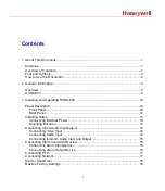 Preview for 3 page of Honeywell HUSS-E4V User Manual