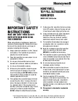 Preview for 1 page of Honeywell HUT-200 Series Owner'S Manual