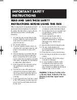 Предварительный просмотр 2 страницы Honeywell HV-180 Owner'S Manual