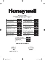 Honeywell HW100 Important Instructions & Warnings preview