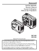 Preview for 1 page of Honeywell HW1000i - Portable Inverter Generator Owner'S Manual