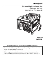 Preview for 1 page of Honeywell HW3000 Owner'S Manual