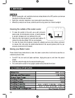 Preview for 12 page of Honeywell HWB1033S Owner'S Manual