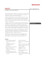 Preview for 1 page of Honeywell HXCT9 Specification