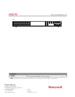 Preview for 6 page of Honeywell HXCT9 Specification