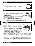 Preview for 2 page of Honeywell HZ-3200 - Fan Forced 1500W Charcoal Tower Surround Heater Owner'S Manual