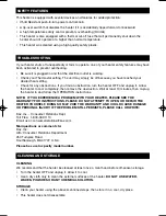 Preview for 3 page of Honeywell HZ-3200 - Fan Forced 1500W Charcoal Tower Surround Heater Owner'S Manual