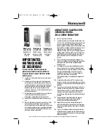 Preview for 13 page of Honeywell HZ-3750GP - Electronic Ceramic Tower Heater Important Safety Instructions Manual