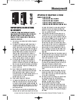 Preview for 7 page of Honeywell HZ-605c series Assemble And Operating Instructions