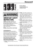 Preview for 1 page of Honeywell hz-680 series Instructions Manual