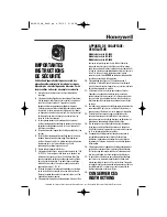 Preview for 5 page of Honeywell HZ2800P - Turbo Heater Fan Instructions Manual