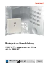 Preview for 1 page of Honeywell IDENT-KEY 3 Mounting And Connection Instructions