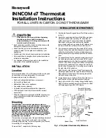 Honeywell INNCOM e7 Installation Instructions Manual preview