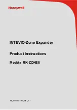 Preview for 1 page of Honeywell INTEVIO RK-ZONE8 Product Instructions