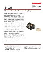 Honeywell IS4920 Specification Sheet preview