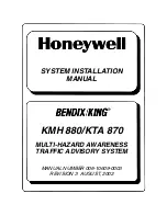 Preview for 1 page of Honeywell KMH 880 Installation Manual