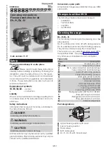 Honeywell kromshroeder DL H Series Operating Instructions Manual предпросмотр