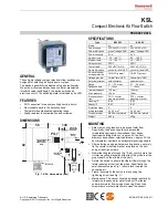 Honeywell KSL Series Product Data preview