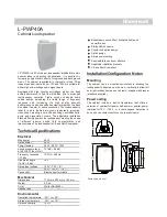 Предварительный просмотр 1 страницы Honeywell L-PWP40A Manual