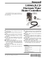 Honeywell L8104A User Manual preview