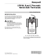 Preview for 1 page of Honeywell LP916A Installation Instructions Manual