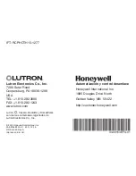 Preview for 150 page of Honeywell Lutron VisionPRO 8000 User Manual