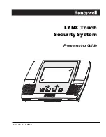 Preview for 1 page of Honeywell LYNX Touch 5100 Programming Manual