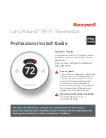 Preview for 1 page of Honeywell lyric round Install Manual