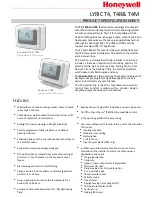 Предварительный просмотр 1 страницы Honeywell LYRIC T4 Product Specification Sheet