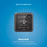 Honeywell Lyric T5 W Quick Install Manual предпросмотр