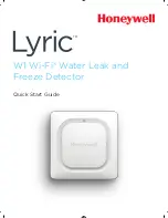 Honeywell Lyric W1 Quick Start Manual предпросмотр