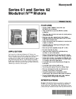 Preview for 1 page of Honeywell M6284A1055-S Product Data