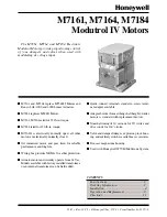 Honeywell M7161 Manual preview