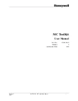 Preview for 1 page of Honeywell MC ToolKit User Manual